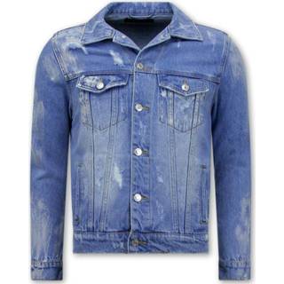 👉 Spijkerjas XL male blauw mannen Denim Heren - Rj9028