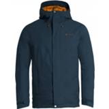 👉 Mannen 3XL blauw zwart Vaude - Rosemoor Padded Jacket Hardshelljas maat 3XL, zwart/blauw 4062218205604