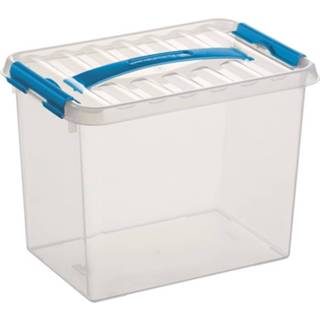 👉 Opbergbox transparant blauw Q-line 9l 8711112784710