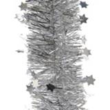 👉 Kerstversiering zilveren Folie Slinger Met Ster 270 Cm 8711277418314