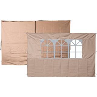 Zijwand beige Set Van 2 Zijwanden Voor Partytenten 4034127624517