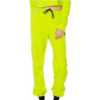 👉 M vrouwen groen Pantalone in felpa con logo e fondo chiuso E21Ge20