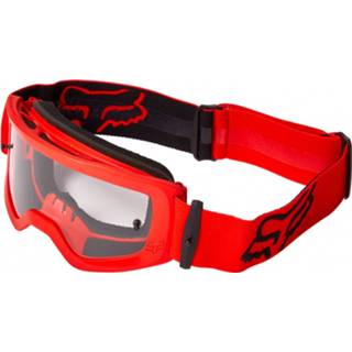 👉 One Size uniseks rood zwart grijs FOX Racing - Kid's Main Stray Goggle MTB-bril maat Size, rood/zwart/grijs 191972572135