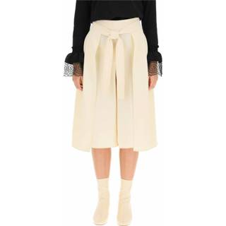 👉 Vrouwen beige Knotted culottes