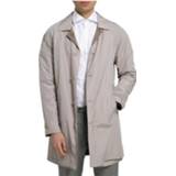 👉 Regenjas m male beige Button-Up Raincoat Jacket-48