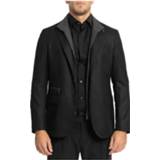 👉 Blazer XL male zwart Removable Waistcoat