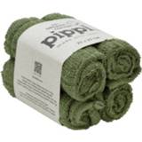 Washandje donkergroen katoen mix meisjes groen Pippi diep korstmos green 4-pack 5714625438197