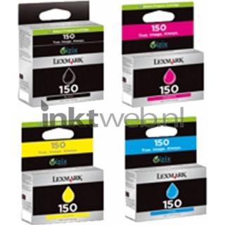 👉 Zwart Lexmark 150 multipack BK/C/M/Y en kleur 734646401258