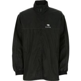 👉 Windbreaker m male zwart Plain Logo Jacket