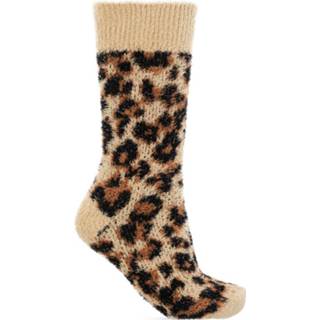 👉 Sock onesize vrouwen bruin Socks with animal pattern
