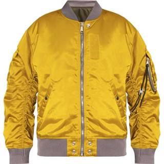 👉 Bomberjacket l vrouwen geel Reversible bomber jacket