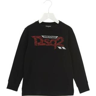 👉 Male zwart Logo crew-neck jumper