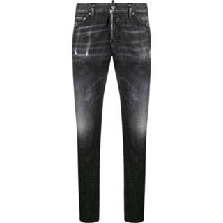 👉 Spijkerbroek male zwart Vertical Logo Cool Guy Jeans