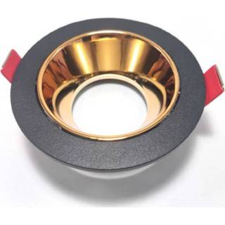 Inbouwspot zwart active Rond, Vast, Ã85mm, / Koper