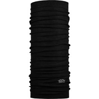 👉 P.A.C. Multifunctioneel doek Merino Tech Total Black, voor heren, Fietskleding