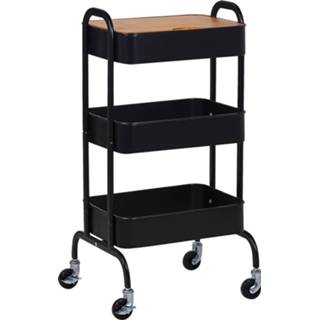 👉 Zwart Beliani Lucca - Keukentrolley-zwart-metaal 4251682254083
