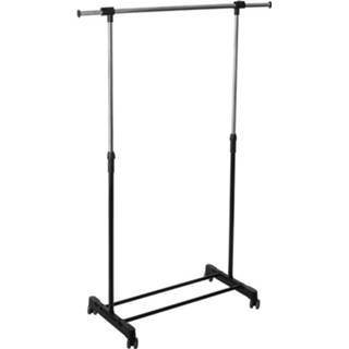 👉 Kledingrek Decopatent® Op Wieltjes - Verstelbaar Hoogte 95 -165 Cm En 6426040450454