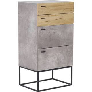 👉 Grijs Beliani Acra - Commode-grijs-vezelplaat 4251682251068