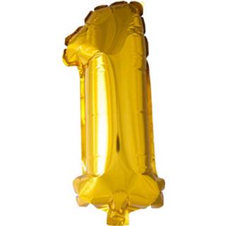 👉 Folieballon goud Globos Cijfer 1 Junior 40 Cm 5712735004141