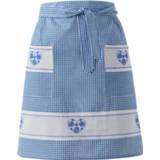 👉 Schort blauw motief rood vrouwen Viktoria Raebel