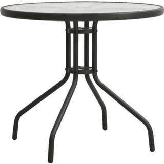 👉 Antracietkleurig staal active BistrotafelØ80x71 cm 8720286146279