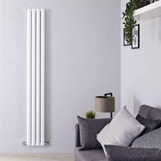 👉 Design radiatoren wit aluminium Revive Air Verticale Dubbelpaneel Designradiator 180cm x 23cm 7,6cm 1002Watt 5051752588600