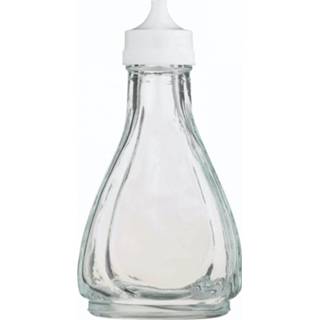 👉 Transparant wit glas Kitchencraft Azijnfles 6,5 X 12,5 Cm 140 Ml Transparant/wit 5028250151759