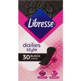 Daglens zwart Libresse Dailies Style Black Liners Normal 30 st 7322540919516