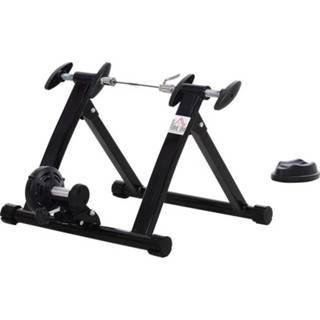 👉 Fietstrainer staal active HOMCOM met magneetrem fiets racefiets hometrainer 26-28 / 700c 6011604497404