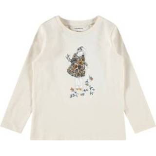 👉 Name it Long Sleeve Shirt Nmflela White pet Grijs