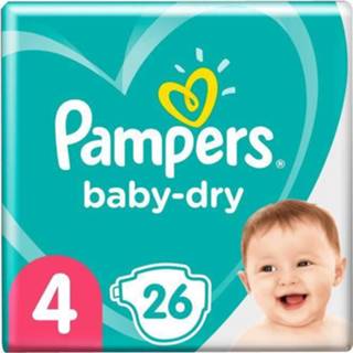 👉 Pamper 4 26 baby's Pampers Baby-dry Maat 4, Lagen 8001841497389