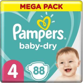 👉 Pamper 4 88 baby's Pampers Baby-dry Maat 4, Luiers 8001841497822