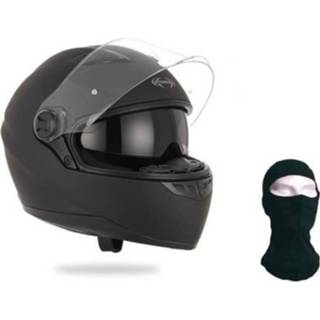 👉 Stormer Pusher Integrale Helm Mat Zwart + Bivakmuts