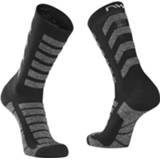 👉 Northwave - Husky Ceramic High Sock - Fietssokken maat L, zwart/grijs