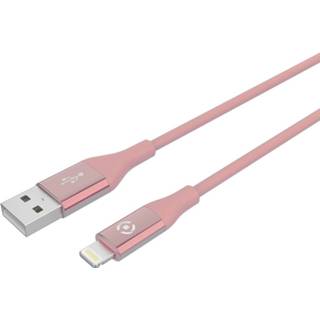 👉 Roze Usb-lightning Kabel 1 Meter, - Celly 8021735745563