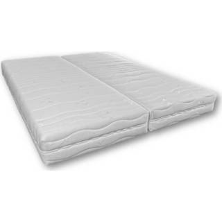 👉 Wit schuim Webed Relaxmatras 2x80x200 - 21 Cm Semi-stevig En Evenwichtig Burgos 3700726907283