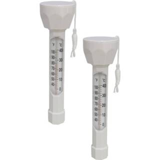Zwembad Set Van 2x Stuks Drijvende Water Thermometers - Zwembaden Watertemperatuur Meters 8720576112144