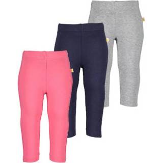 👉 Legging paars meisjes BLUE SEVEN Leggings 3-pack azalea+nachtblauw+grijs 4063948480866