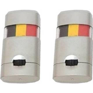 👉 Zwart geel rood 2x Stuks Belgie Schminkstiften Zwart/geel/rood - Ek/wk Supporter Artikelen 8720576270462
