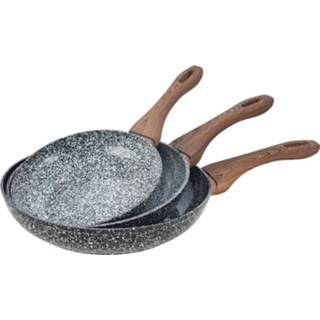 👉 Koekenpan Kinghoff Koekenpannen Kh-1030 - Ø20, 24 En 28 Cm 3 Stuks Alle Warmtebronnen 5908287210301
