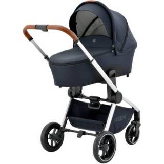 👉 Kinder wagen zilver jongens blauw kinderen MOON Combi kinderwagen Resea Kombi Silver /Navy Exclusief 4025583039335