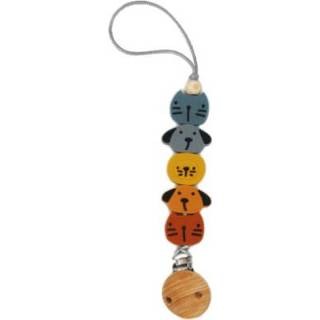 👉 Silicone kleurrijk meisjes The Cotton Cloud Dummy ketting Zoo II 4260708450569