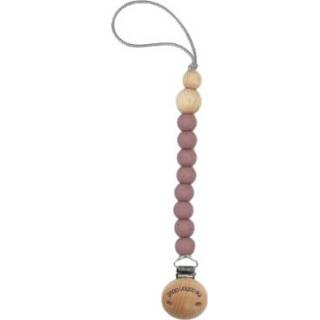 👉 Jongens paars The Cotton Cloud Siliconenpopketting Rond Dusty Mauve 4260708450538