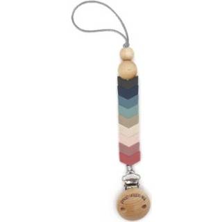 👉 Rose silicone kleurrijk jongens The Cotton Cloud Dummy ketting Chevron 4260708450354