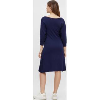 👉 Gebreide jurk lenzing™ ecovero™ l vrouwen blauw 'Paulina' 5715101259671