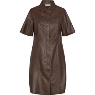 👉 Blousejurk leer vrouwen bruin 5713712572301