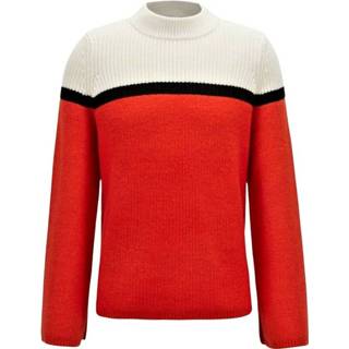 👉 M vrouwen rood Maglione righe grosse colletto Issamay - 50391779 4029048382486