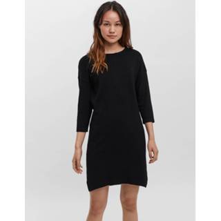 👉 Gebreide jurk viscose XS vrouwen zwart 5715104187353