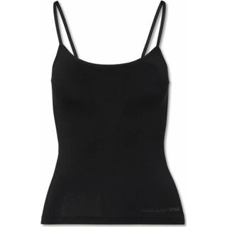 👉 Singlet l vrouwen zwart Logo