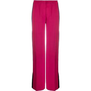 👉 Broek vrouwen roze High waisted wide leg trousers